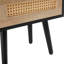 Table de bout en rotin de 15,75 po avec tiroir, table de chevet et table d'appoint