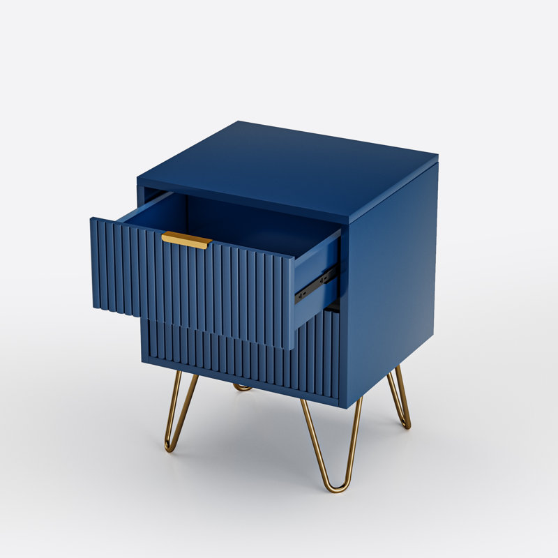 40cm W Manufactured Wood Bedside Table