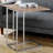 Millington End Table With Extension Top, Side Table With Folding Top, Rectangular Accent Table