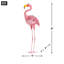 STATUE SOLAIRE EN MÉTAL SOLAIRE FLAMINGO