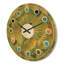 Horloge murale en bois doré Golden Leaves I-63892738