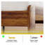 Structure de lit en bois de ferme avec tête de lit de rangement, lit plateforme avec station de charge et lumière DEL, silencieux, aucun sommier requis et assemblage facile-309943237-309943239