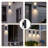 Dusk To Dawn Sensor Outdoor Wall Light Cylinder Black Aluminum Ip65 Waterproof