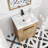 Jeliana 24'' Single Bathroom Vanity with Ceramic Top，2 Soft Close Doors and 1 Adjustable Shelf-1157815337