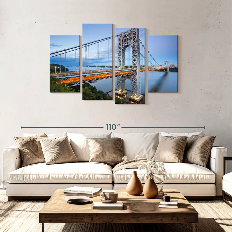 Lilie NY George Washington Bridge, 48" H x 75" W