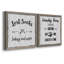 Chaussettes perdues - ensemble de 2 pièces d'art textuel sur toile-832097895-832097897