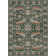 Washable Indoor/Outdoor Green Floral Area Rug Soft Accent Rug Vintage Low Pile for Living Room Bedroom balcony Entrance