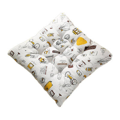 Chair Cushions For Indoor/dining/kitchen Chairs  Seat Cushions  Tufted Chair Cushions With Ties