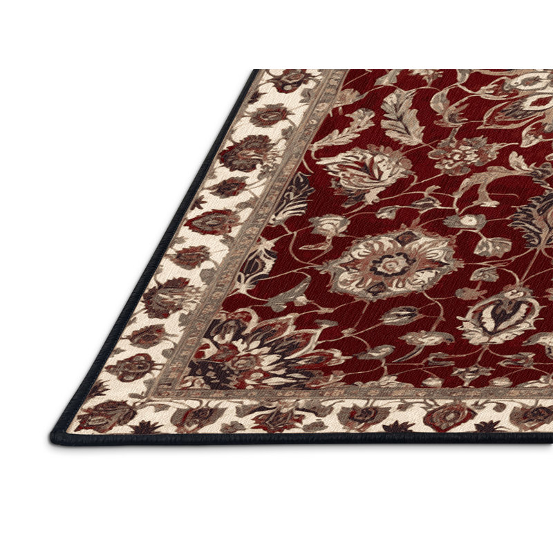 Tapis brun lavable à la machine, Rectangulaire 2 pi x 3 pi