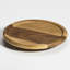 Plateau tournant en bois d'acacia