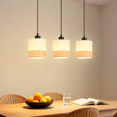 3 - Light Stainless Steel Caged Pendant