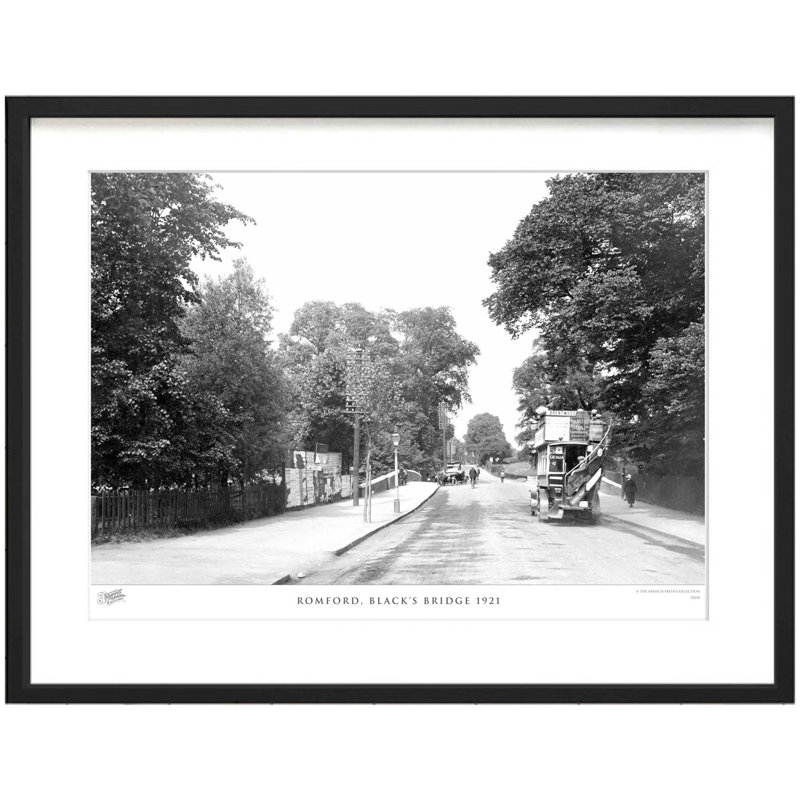 Romford, Black's Bridge 1921 by Francis Frith - Single Picture Frame Print, 45cm H x 60cm W x 2.3cm D
