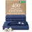 4 Piece 400 Thread Count Cotton Sheet Set – Extra Deep Pocket, Cooling, Breathable & Soft Bedding-106537229-106537235