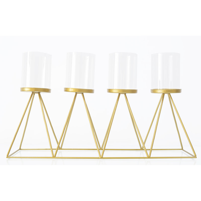 Candélabre de table en laiton 10,6 po