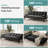 Adjustable Loveseat Sleeper With Retractable Cup Holders-2098208307