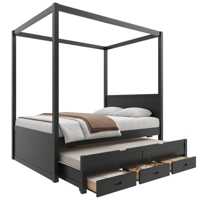 Lit plateforme à baldaquin TimberHaven