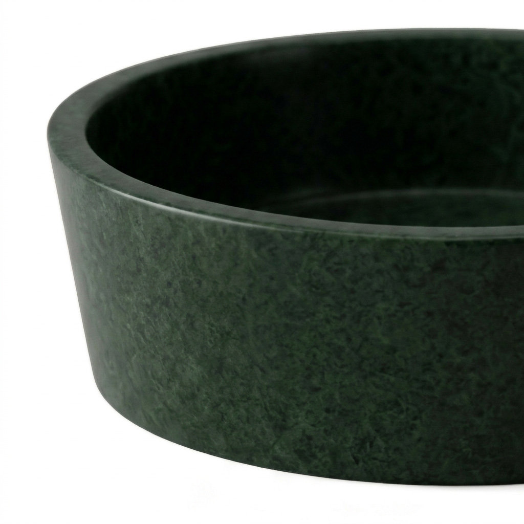 Genuine Marble Decorative Dish, Green