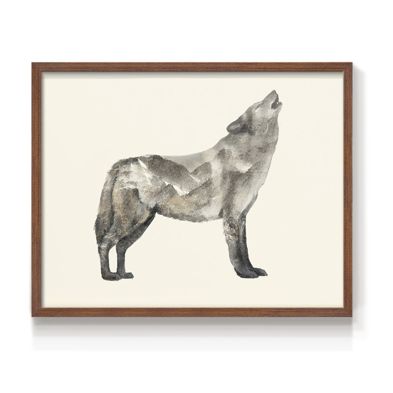 The Wilderness V -Framed Print - Restickable, H 22 po x l 28 po, Noyer