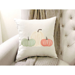  Pumpkin Trio Cotton Pillow Cover