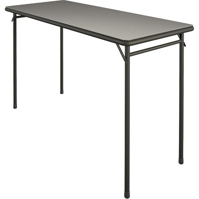 20" X 48" Vinyl Top Folding Table, Black