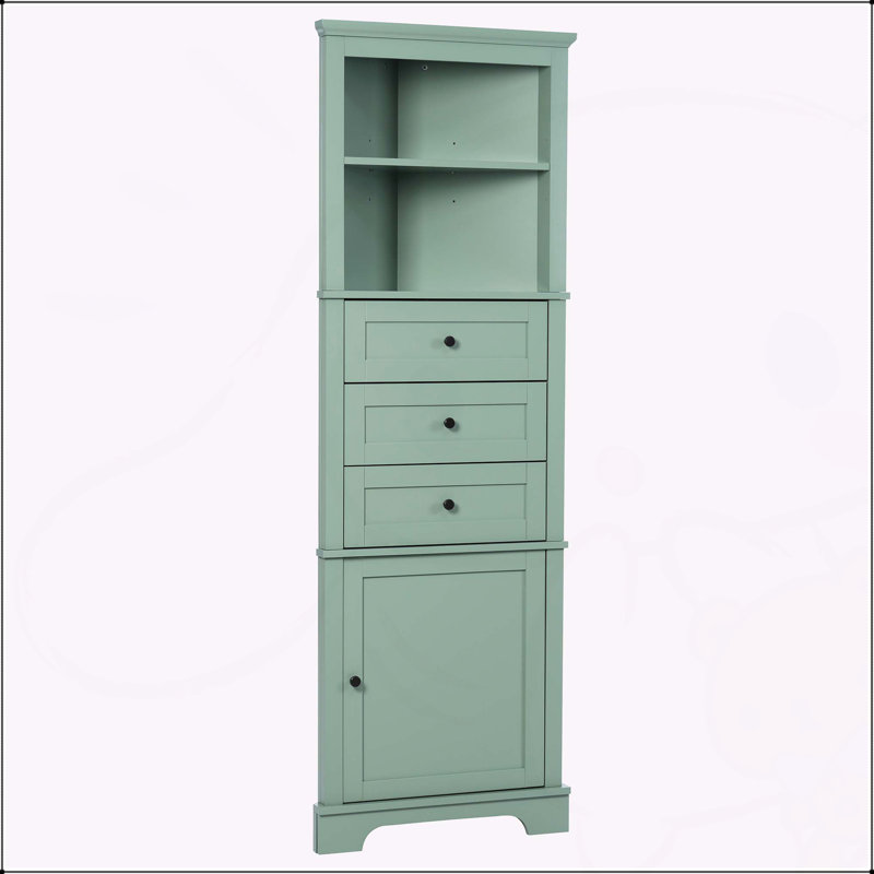 Versatile Triangle Cabinet With Multiple Storage Options For Various Rooms