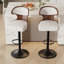 Assaria Swivel Upholstered Adjustable Height Bar Stool