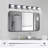 LED Modern Black 6-Light Vanity Lights Fixtures