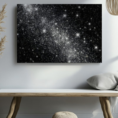 Canvas A Vast Deep Black Canvas Of Night Sky Stretches Infinitely Wall Art Densely Populated With Countless Twinkling Stars That Canvas Wall Art