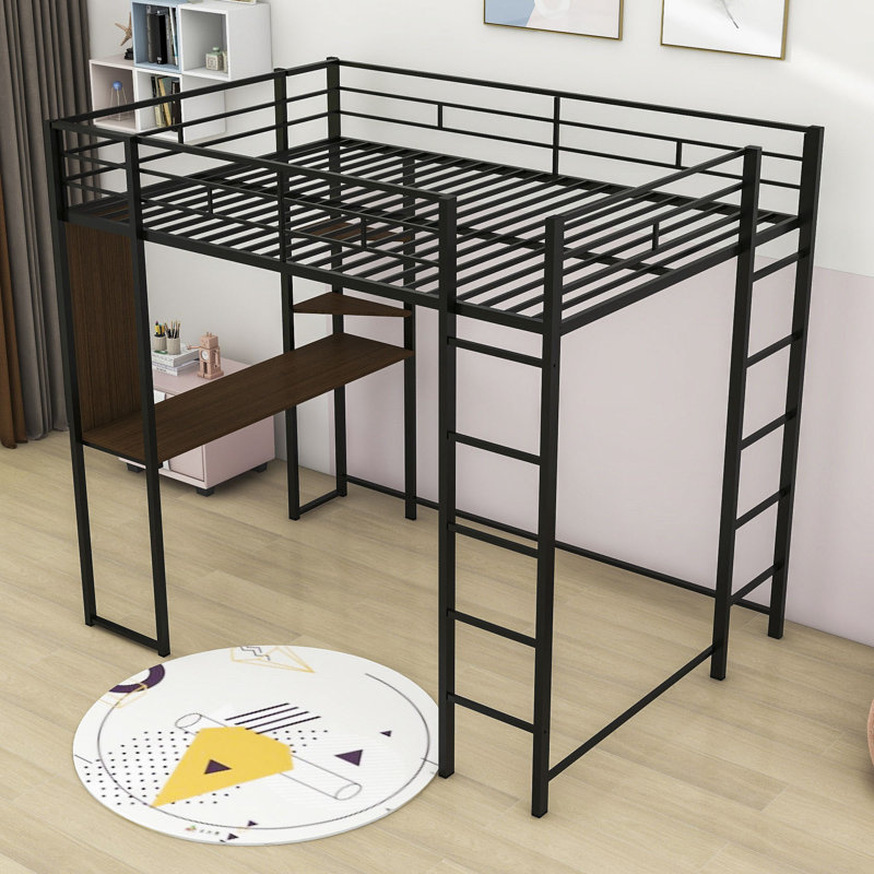 Woehler Kids Full Loft Bed, Black