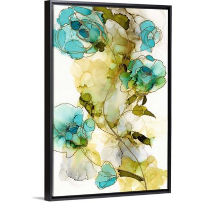 " Flower Facets I " by Jennifer Goldberger Painting Print