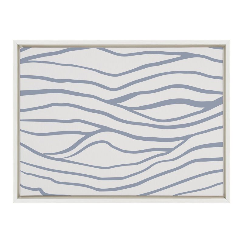 «Simple Elegant Coastal Waves» par The Creative Bunch Studio, reproduction d'art sur toile encadrée, H 18 po x l 24 po
