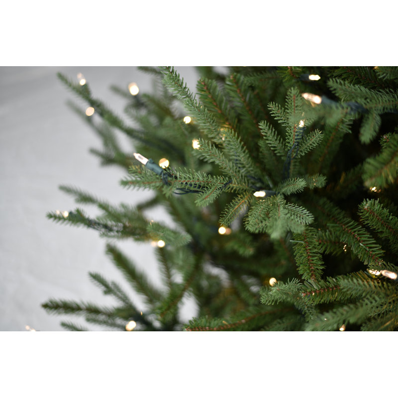 Lighted Artificial Fir Christmas Tree, 7.48ft H x 4.92ft W x 4.92ft D