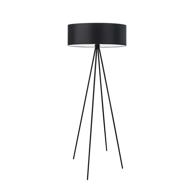 Arnesha 157cm Traditional Floor Lamp, Black, Black