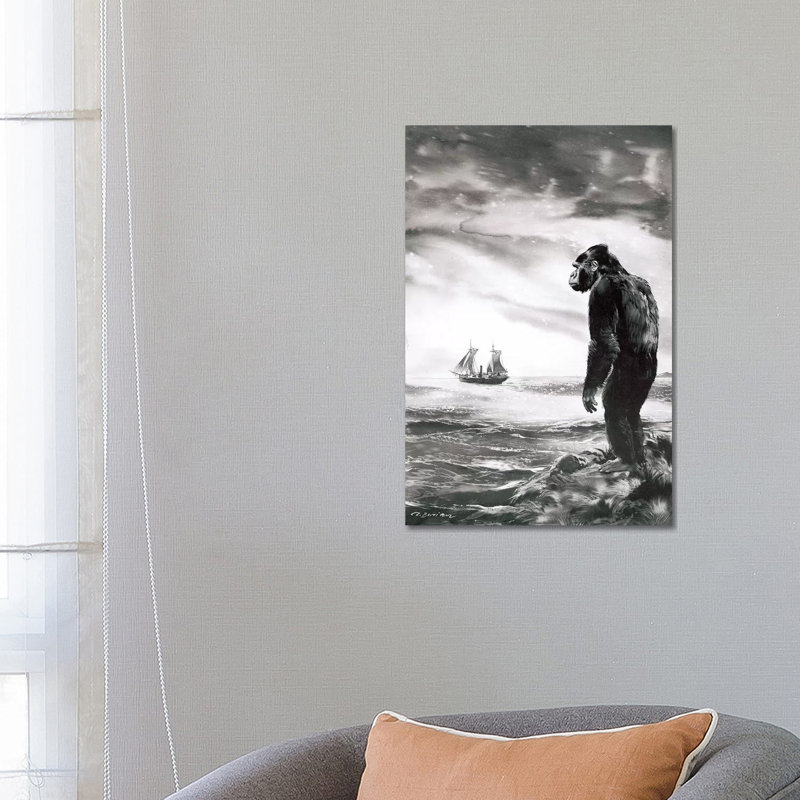 The Beasts Of Tarzan, Chapter XXI (Part 2) by Zdeněk Burian - Wrapped Canvas Painting