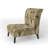 Brechta Vibrant Curve Design II - Velvet Upholstered Modern Slipper Chair-71876193