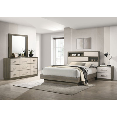  Rolston 4-piece Queen Bedroom Set Grey Oak