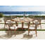 4 Seats 5 Pcs Grade-A Teak Wood Dining Set: 60" Sema Round Table And 4 Fensee Arm Chairs #11FN3404-472441229