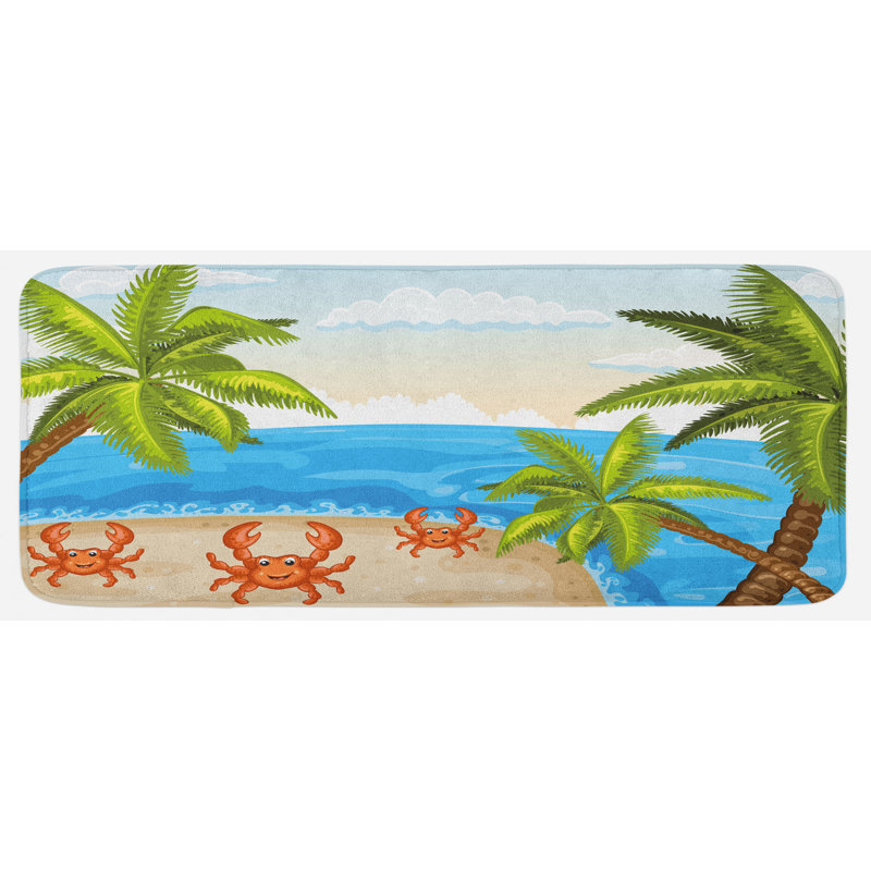 Tapis de cuisine crabes