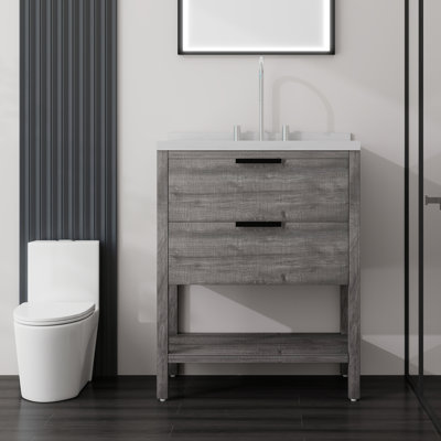 Meuble-lavabo autoportant avec lavabo