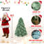 Blue PE/PVC Mixed Automatic Christmas Tree With Metal Stand-1462785400