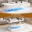 47.2" Large Lift Top Led Modern High Glossy  Coffee Table With Charging Station