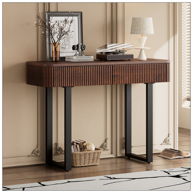 Console pour le salon, Brun foncé