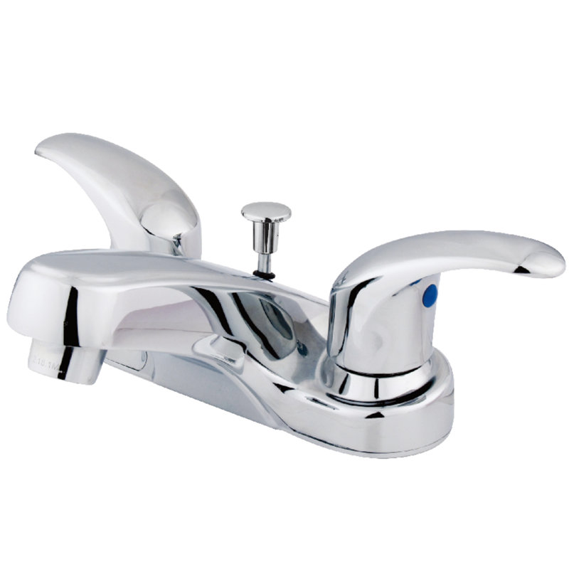 Robinet pour salle de bain avec ensemble de drain central à Legacy, Chrome poli