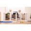 31.5 Inch Height Pet Gate With Wood And Wire, 4-Panel-824864489