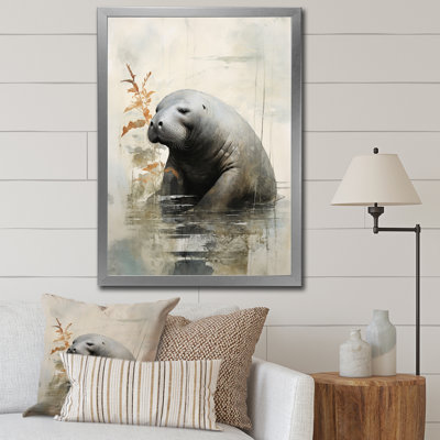 «Dions Asian Art Manatee Sumi», reproduction sur toile