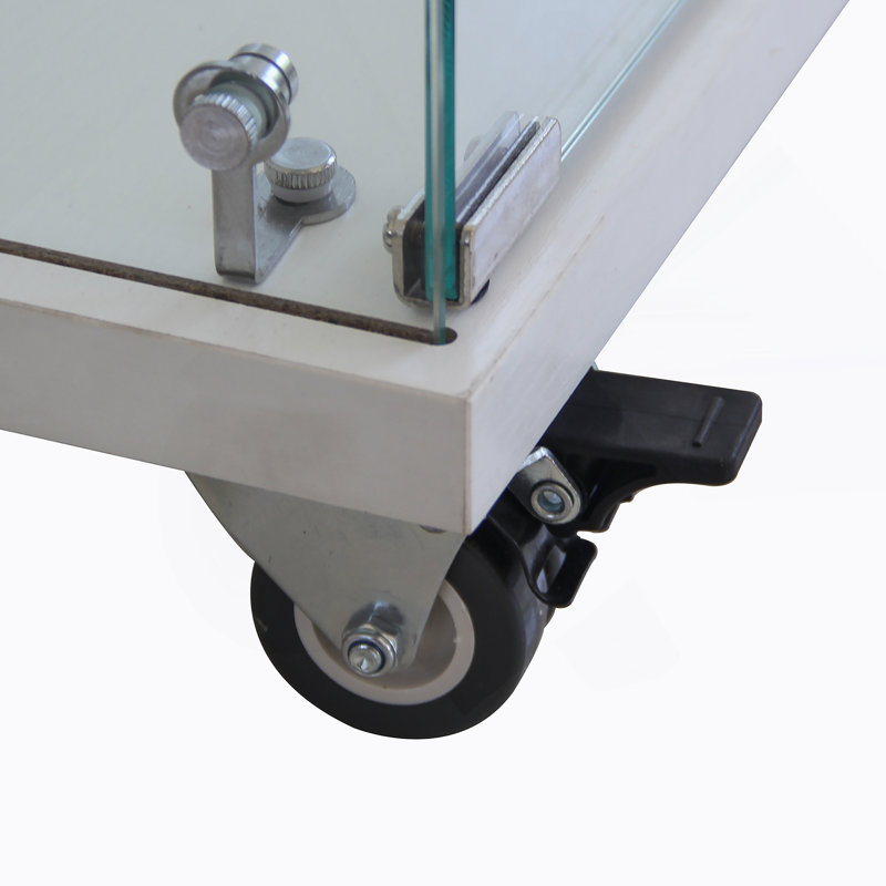 Vitrine multi-étagères en verre pour mettre en valeur des objets de collection, idéale pour divers espaces et rehaussant l'attrait visuel.
