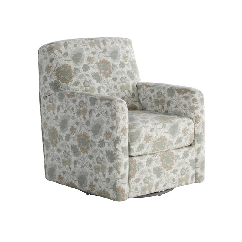 Fauteuil oscillant pivotant Balina Bindi, H 38 po x l 35 po x P 36 po  , Charleston platine