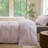 DONEUS Striped Duvet Cover Set 100% Washed Cotton Linen Like Soft Feelling Breathable Bedding-113054933-118101062