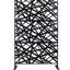 Écran d'intimité pour la piscine et l'intérieur - H 76 po Panneaux de clôture en métal noir pour patio 48 po 76-127672850