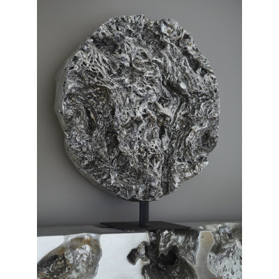 Cast Root Silver Standing Sculpture